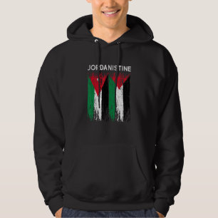 Jordanien und die palästinensische Flagge Jordanie Hoodie