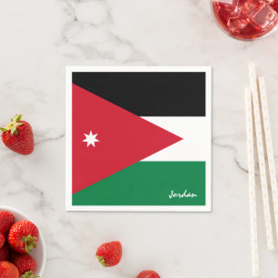 Jordanien und Jordanien Flag Party-Mode /Sportfans Serviette