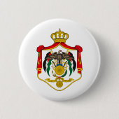 Jordanien-Wappen Button (Vorderseite)