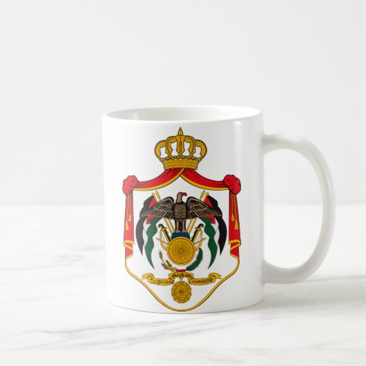 Jordanien-Wappen Tasse (Rechts)