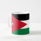 Jordanienflagge-Tasse Kaffeetasse (Vorderseite Links)