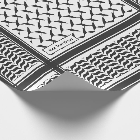 Jordanienkuffiya nach Maß Geschenkpapier (Ecke)