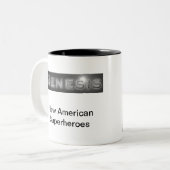 Jordaniens "Genese-" Kaffee-Tasse Zweifarbige Tasse (Vorderseite Links)