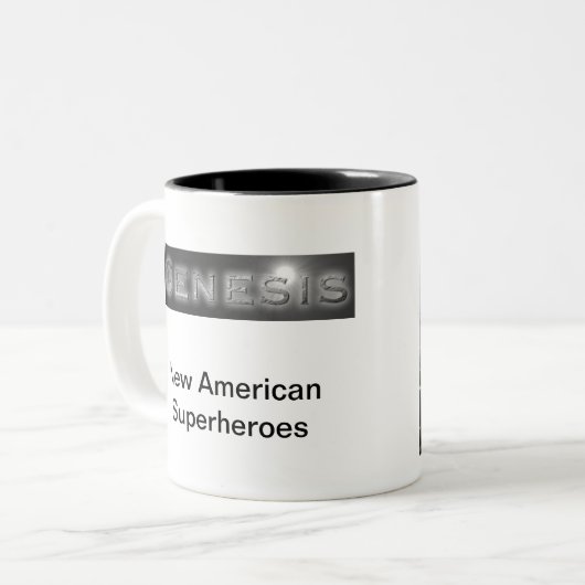 Jordaniens "Genese-" Kaffee-Tasse Zweifarbige Tasse (Vorderseite Links)