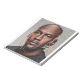 Jordaniens Portrait von 10.000 Flugsneakern. Notizblock (Rotiert)