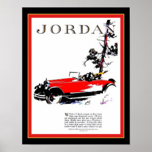 Jordanienwerbung in den 20er Jahren Poster