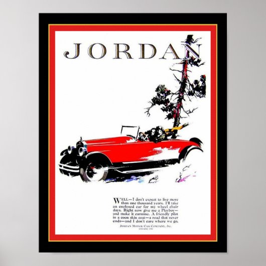 Jordanienwerbung in den 20er Jahren Poster (Vorne)