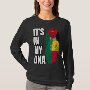 Jordanier und Benin Mix DNA Heritage Flagge T-Shirt