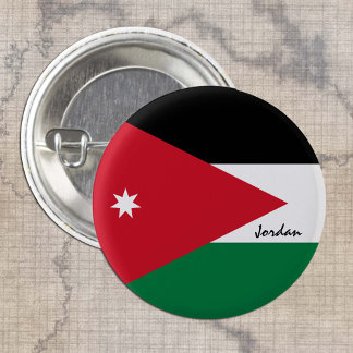 jordanische Fahne Button