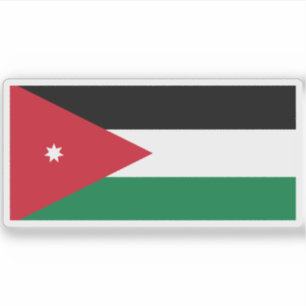 jordanische Flagge Aufkleber