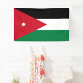 jordanische Flagge Banner (Insitu)