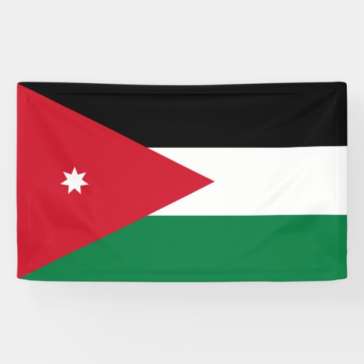 jordanische Flagge Banner (Horizontal)