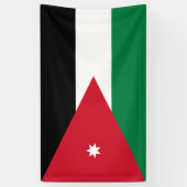jordanische Flagge Banner (Vertikal)