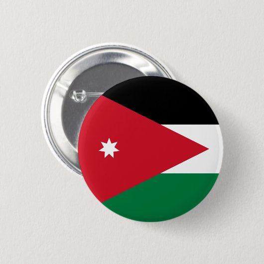 jordanische Flagge Button (Vorne & Hinten)
