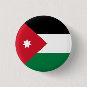 jordanische Flagge Button