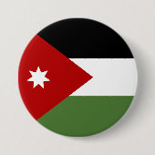 Jordanische Flagge Button (Vorderseite)