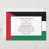 jordanische Flagge, Flagge von Jordanien Einladung (Vorderseite)