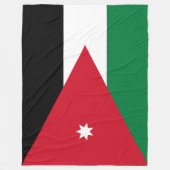 jordanische Flagge Fleecedecke (Vorderseite)