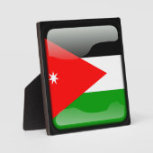 jordanische Flagge Fotoplatte (Vorderseite)