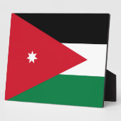 jordanische Flagge Fotoplatte (Seite)