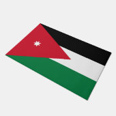 jordanische Flagge Fußmatte (Schrägansicht)