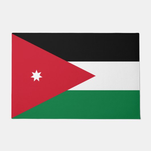 jordanische Flagge Fußmatte (Vorderseite)