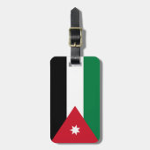 jordanische Flagge Gepäckanhänger (Vorderseite vertikal)