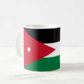 jordanische Flagge Kaffeetasse (Vorderseite Links)