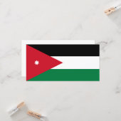 jordanische Flagge Karte (Vorderseite/Rückseite Beispiel)