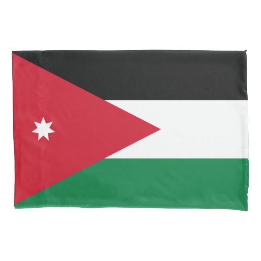 jordanische Flagge Kissenbezug (Vorderseite-Links)