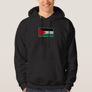 jordanische Flagge mit Vintagen jordanischen Farbe Hoodie