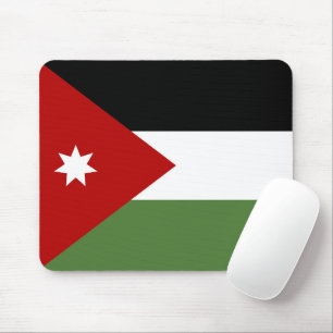 Jordanische Flagge Mousepad
