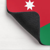 jordanische Flagge Mousepad (Ecke)