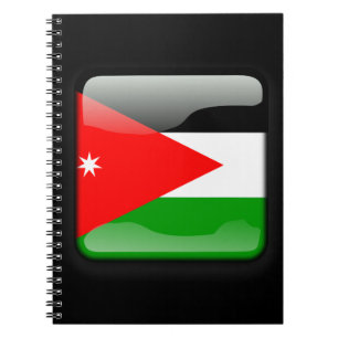 jordanische Flagge Notizblock