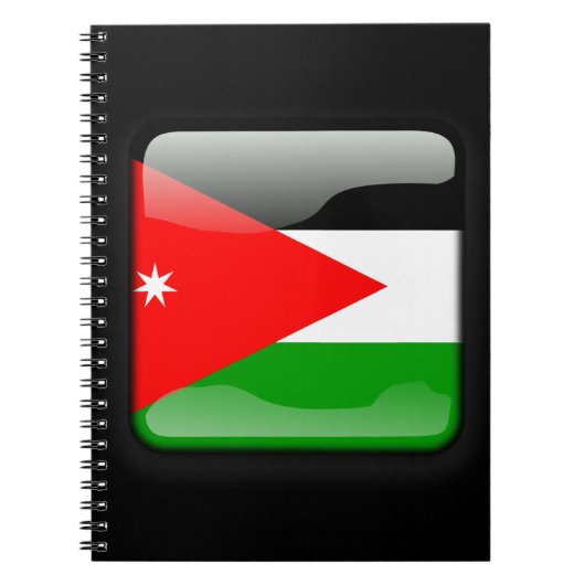 jordanische Flagge Notizblock (Vorderseite)