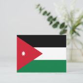 jordanische Flagge Postkarte (Stehend Vorderseite)