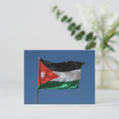 jordanische Flagge Postkarte (Stehend Vorderseite)