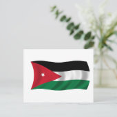 jordanische Flagge Postkarte (Stehend Vorderseite)