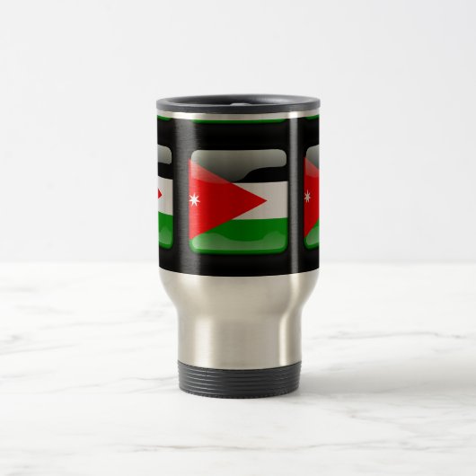 jordanische Flagge Reisebecher (Mittel)