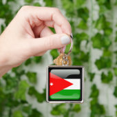 jordanische Flagge Schlüsselanhänger (Hand)