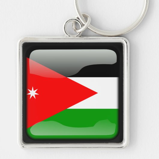 jordanische Flagge Schlüsselanhänger (Vorne)