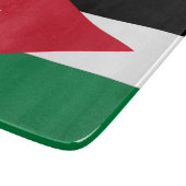 jordanische Flagge Schneidebrett (Ecke)