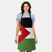Jordanische Flagge Schürze (Getragen)