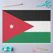 jordanische Flagge Seidenpapier (Basteln)