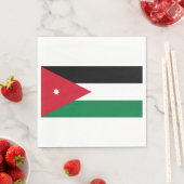jordanische Flagge Serviette (Beispiel)