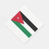 jordanische Flagge Serviette (Ecke)