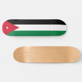 jordanische Flagge Skateboard (Horizontal)