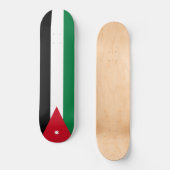 jordanische Flagge Skateboard (Vorderseite)
