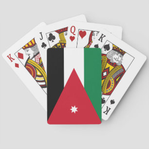 jordanische Flagge Spielkarten
