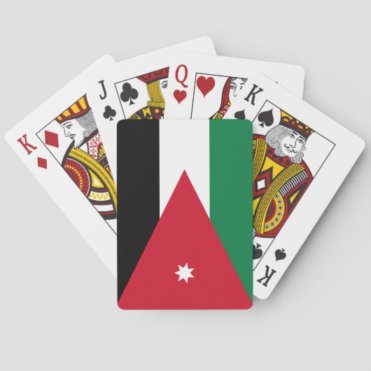 jordanische Flagge Spielkarten (Rückseite)